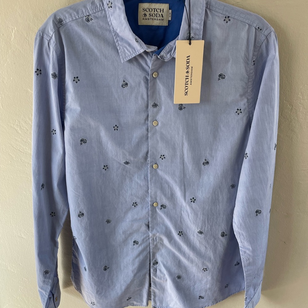Scotch & Soda Blue Men's Shirt